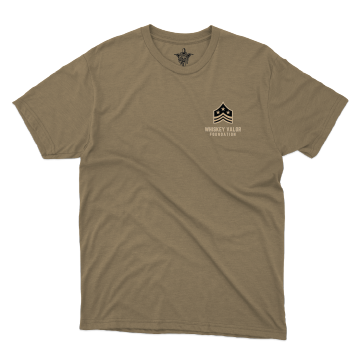 Whiskey Valor Foundation Army Regulation Approved Tan T-Shirt