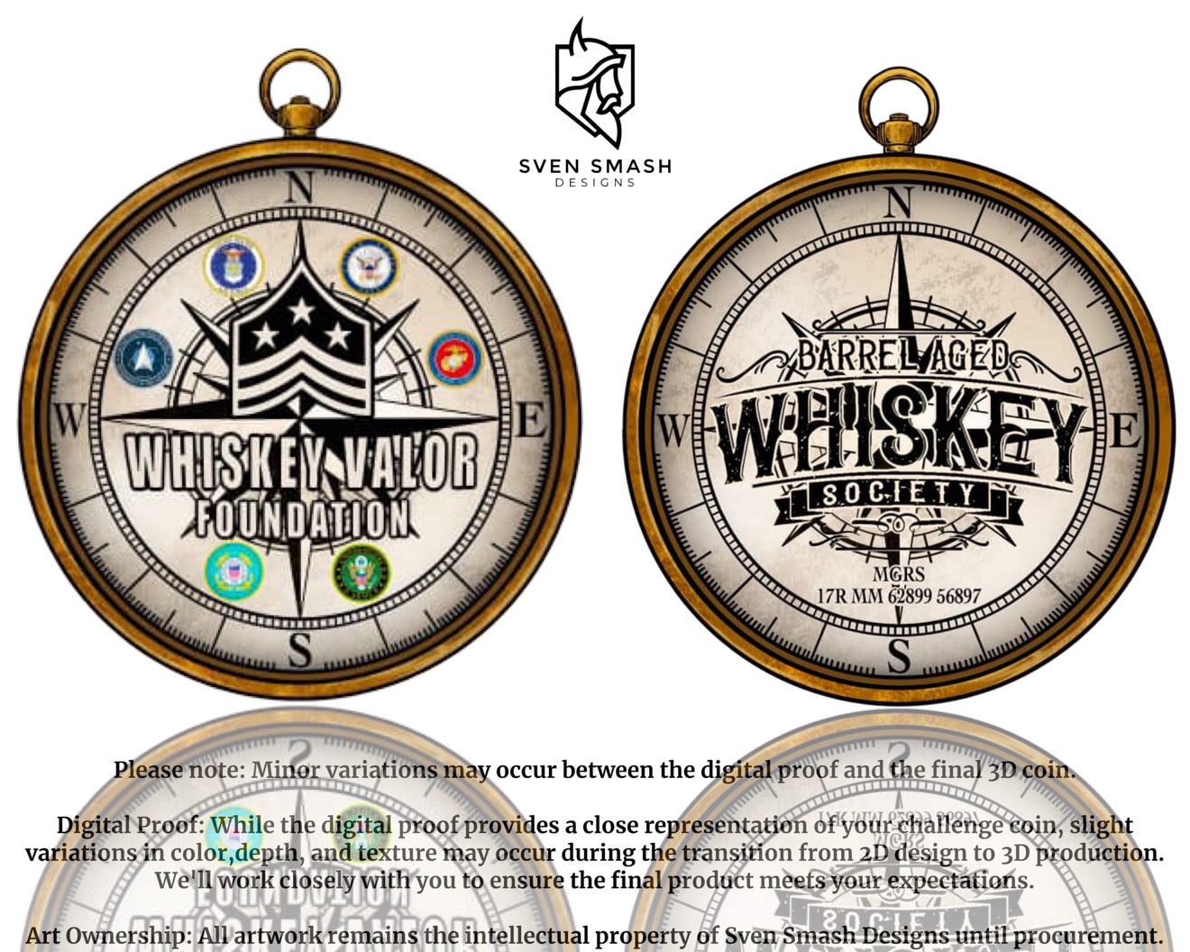 WVF x BAWS Compass Challenge Coin