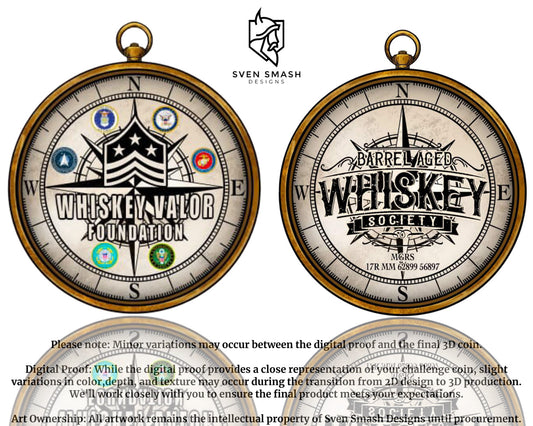 WVF x BAWS Compass Challenge Coin